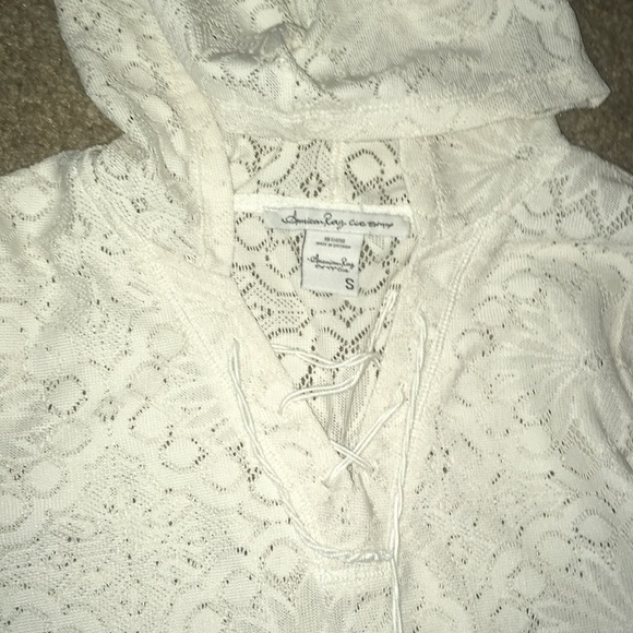 lacey white swimsuit cover - Picture 2 of 3